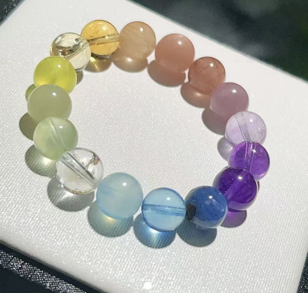 Vòng Tay Đá Tự Nhiên 17 Loại Đá Đa Sắc 8mm – Vòng Tay Phối Đá Phong Cách Thanh Lịch 3